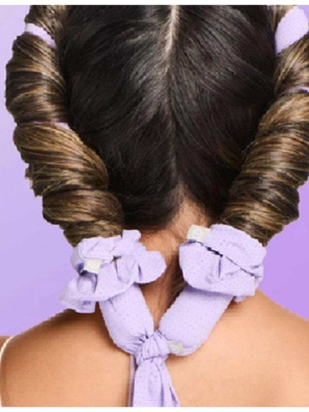 Gimme Beauty Chill Curl Heatless Styling Set, Purple, Long Thick Hair